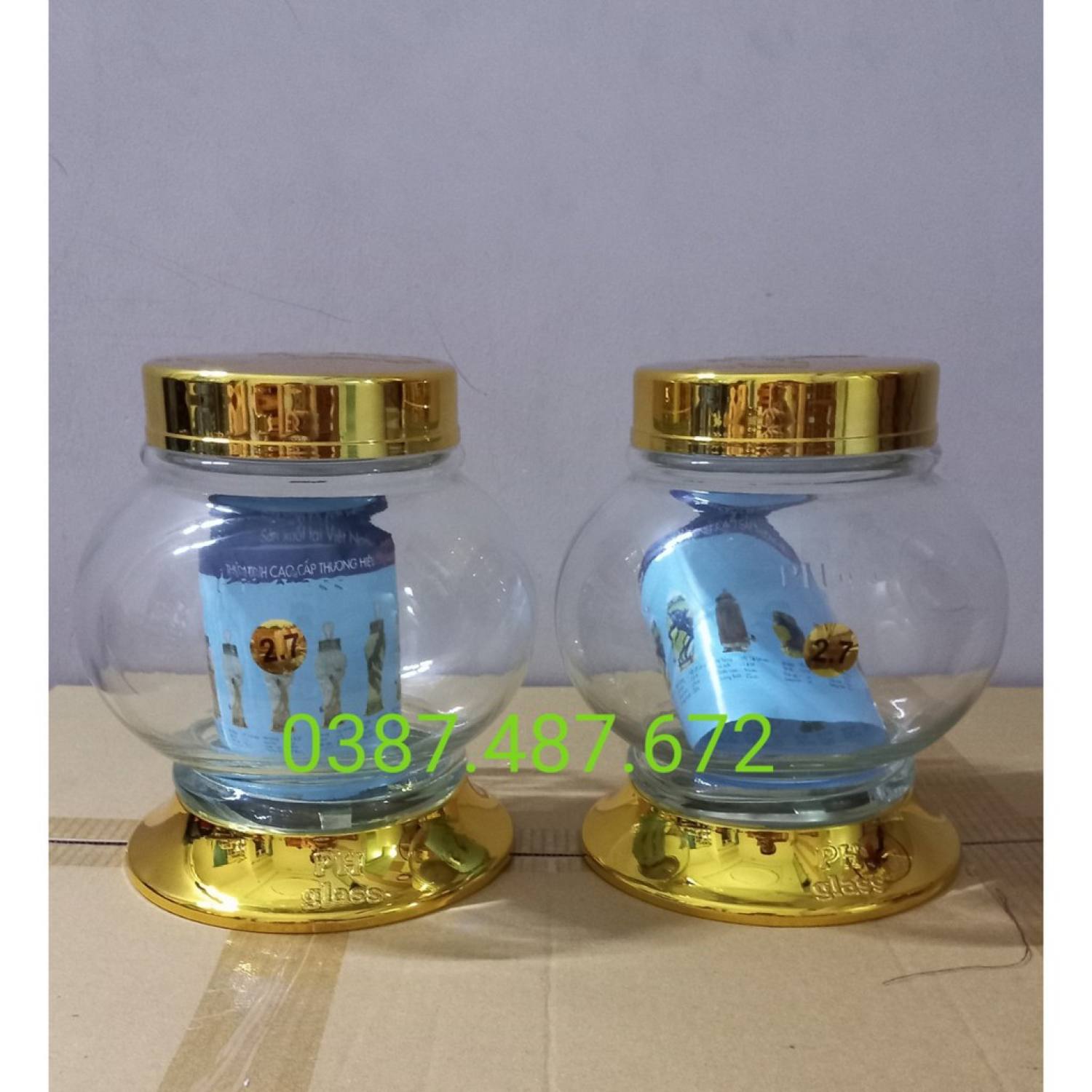 bình thủy tinh ngâm sâm cao cấp PHÚ HOA 2,7 lít