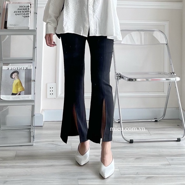 MIỀU_ QUẦN ỐNG LOE XẺ TÀ RIAN LONG PANT
