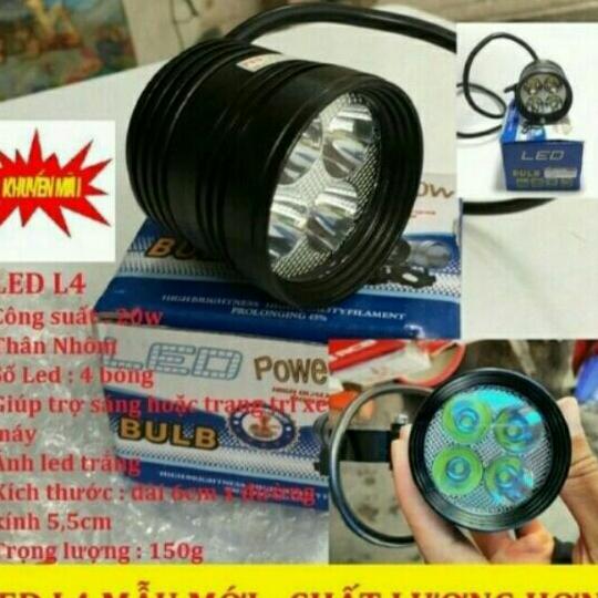ĐÈN TRỢ SÁNG L4 XE MÁY ÔTÔ SIÊU SÁNG