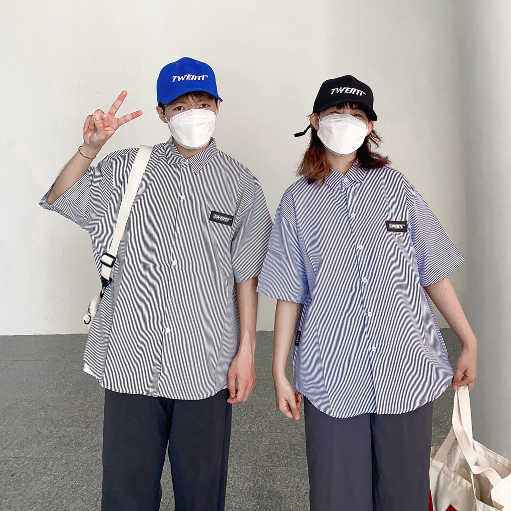 [Nhập Lazxuhuong03 - Giảm 40k/299k]ÁO SƠ MI SỌC TWENTI TAG NĂNG ĐỘNG