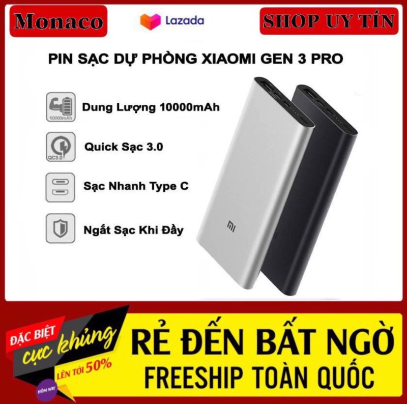 ( GIÁ SỐC ) Sạc Dự Phòng Xiaomi 18W Gen 3 10000/20000mAh USB 3.0 - Xiaomi Mi 18W Fast Charge Power Bank- Hàng Chính Hãng Dùng Được Cho Ios Và Android - Bản Hỗ Trợ Sạc Nhanh - Độ Bền Cao - Bảo Hành 12 Tháng - 1 Đổi 1