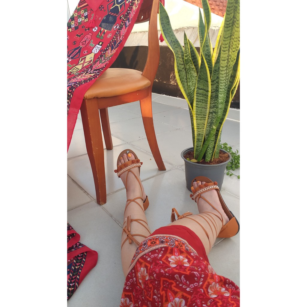 Giày Sandal Phong Cách Boho - tuamới