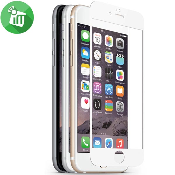 Kính cường lực full màn cho iPhone 6, 7, 8 (trắng, đen)