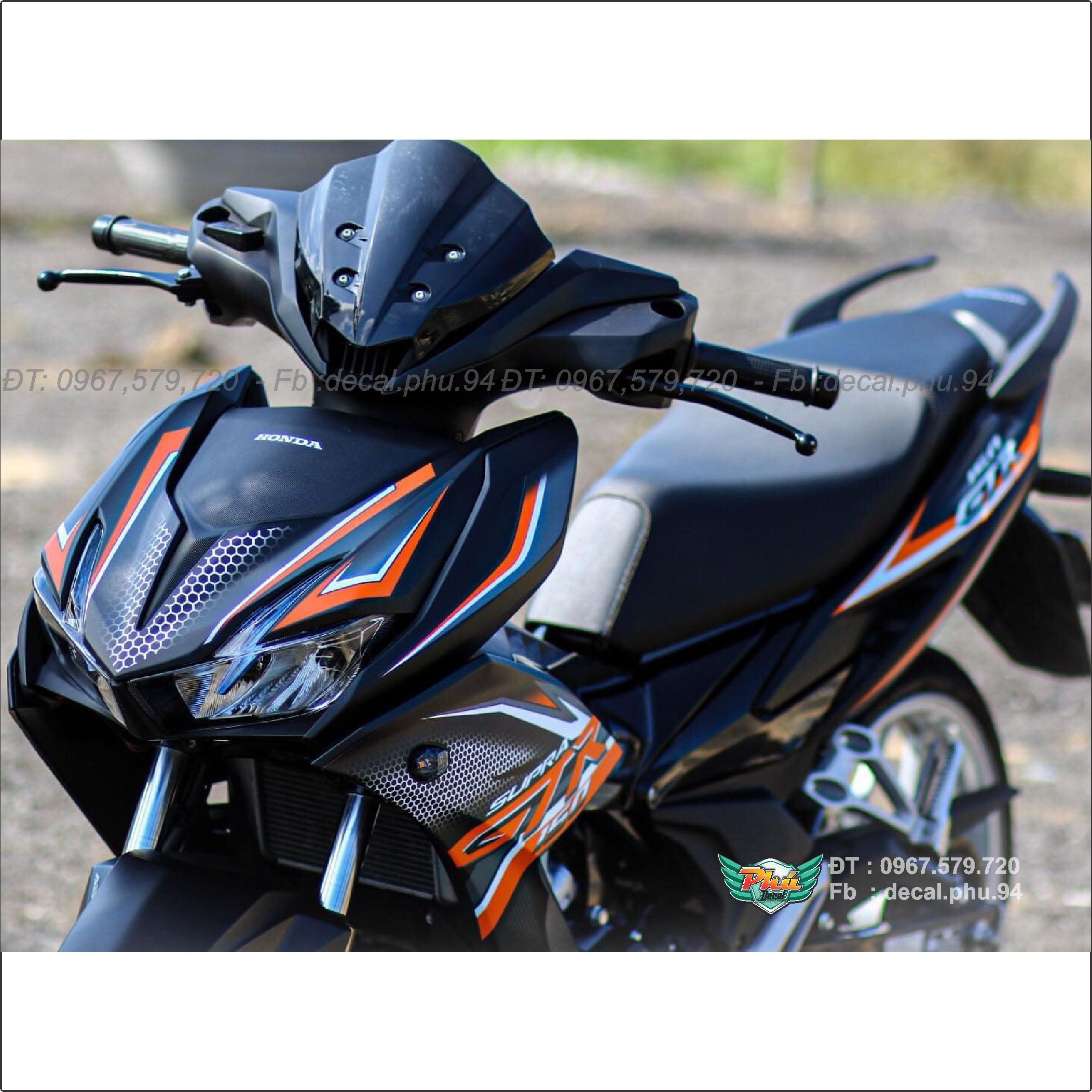 Tem rời Winner X GTR cam đen 2021 (K)