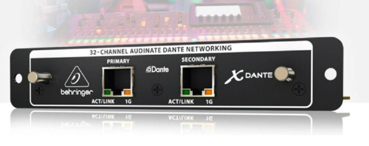 Behringer X-Dante 32-Channel Expansion Card For X32 Digital Mixing Console