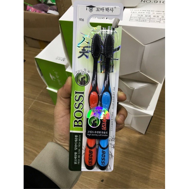 🔥 Bàn Chải Đánh Răng Than Tre Hoạt Tính bossi