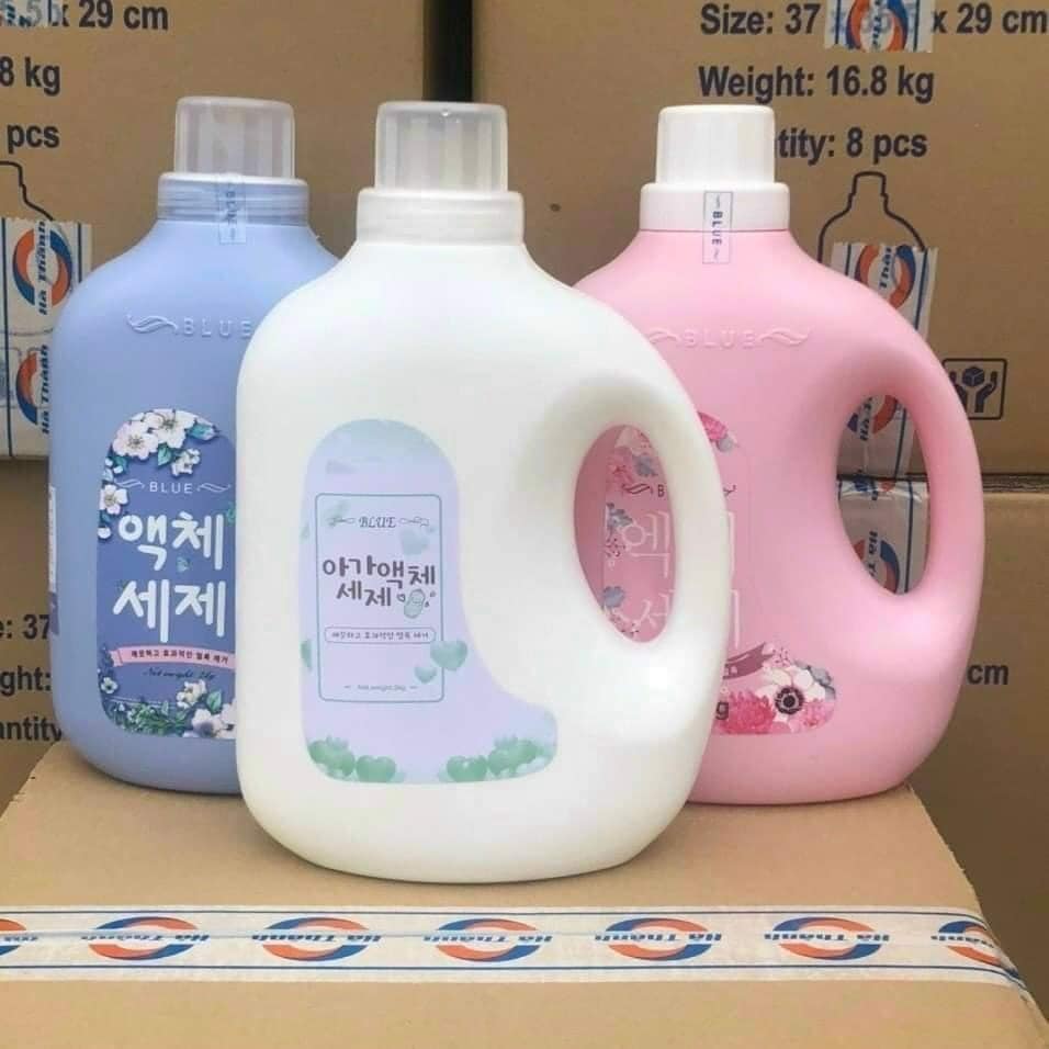 COMBO 2 CAN NƯỚC GIẶT BLUE HÀN QUỐC - Can 2 Lít