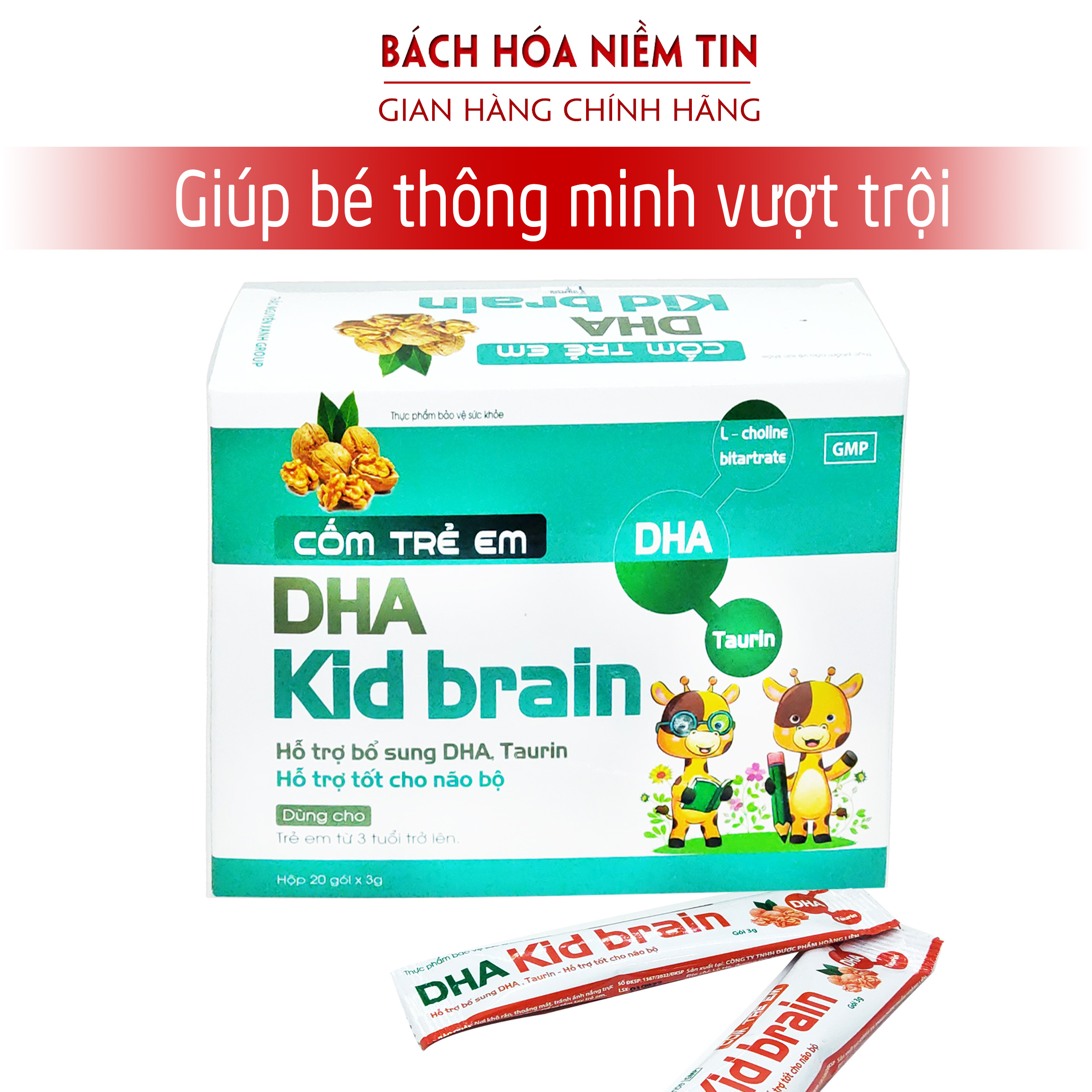 Cốm Bổ não cho trẻ em DHA Kid Brain - Bổ sung DHA, Taurin