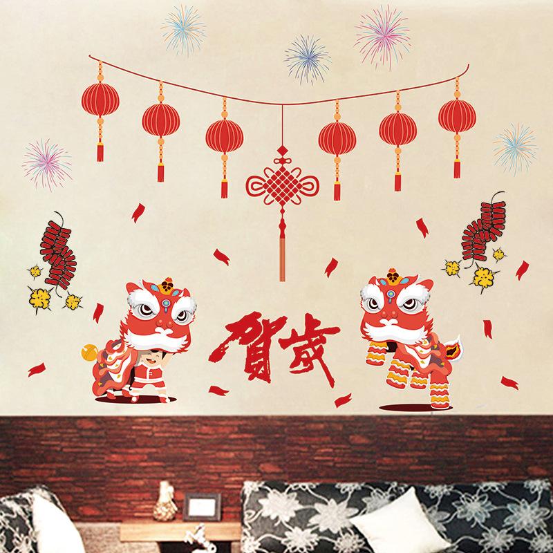 Decal dán tường decal trang trí tết XL842