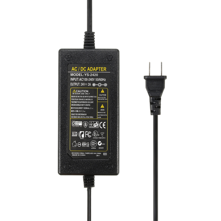 Nguồn Adapter 24V 2A Jack DC 5.5x2.1mm
