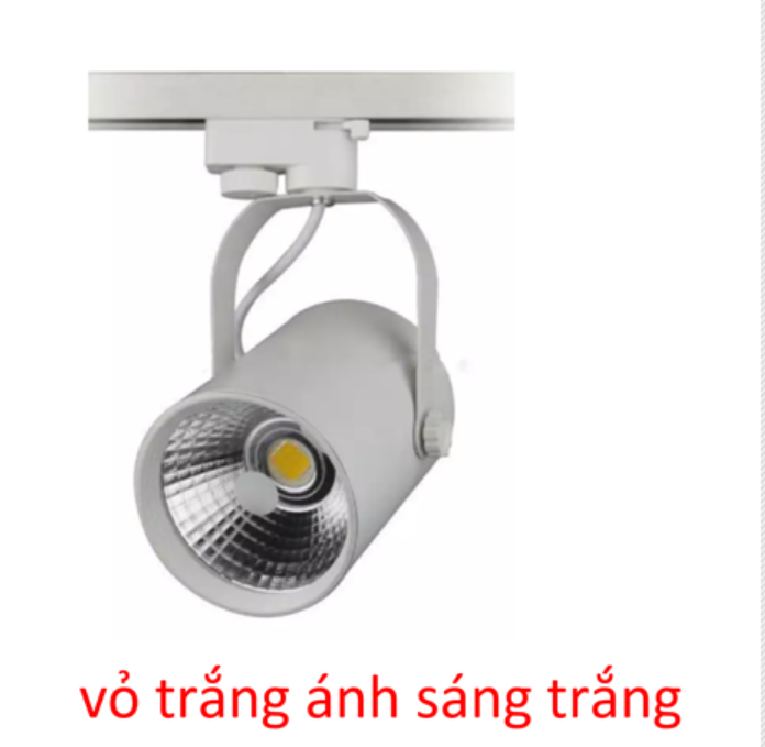 [HCM]Đèn rọi ray cob 20w có ánh sáng trắng vàng