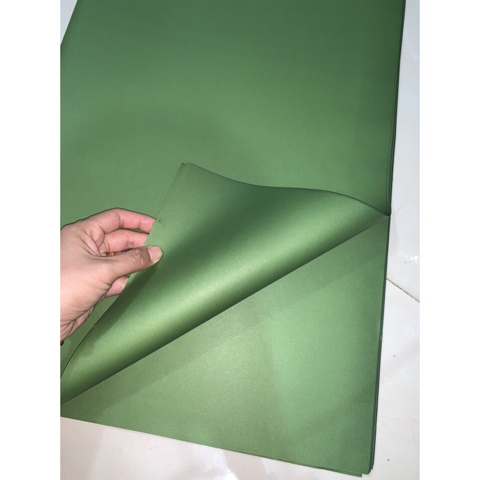 GIẤY MỸ THUẬT XANH LÀM LÁ