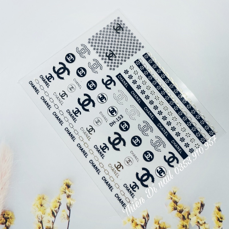 Stick hoạ tiết thương hiệu dán móng, miếng dán trang trí móng MOON NAIL