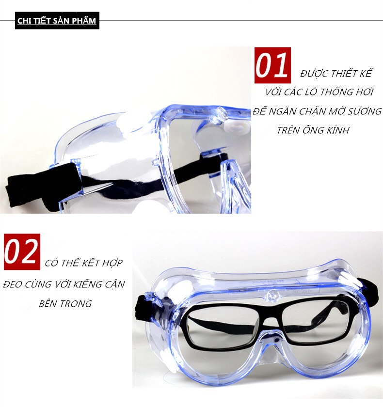 Kính bảo hộ chống hoá chất 3M 334
