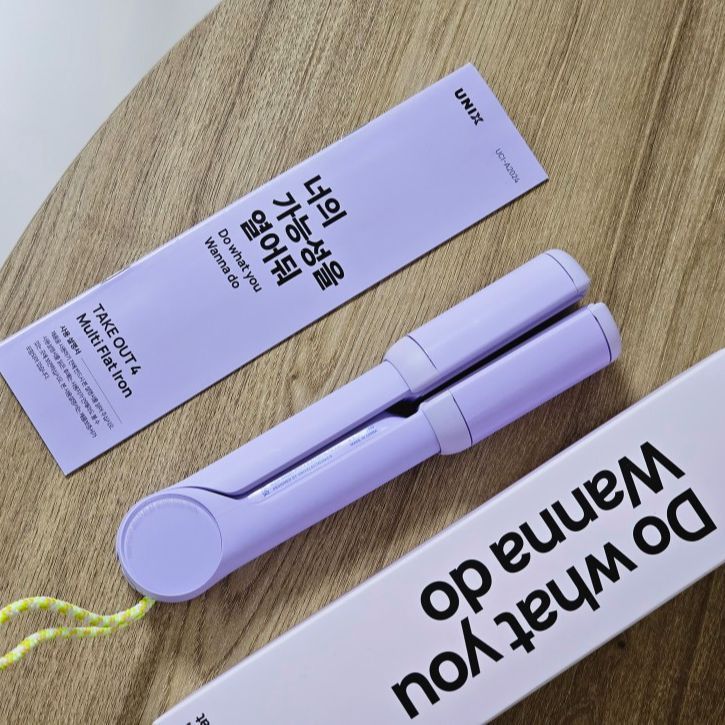 Máy uốn duỗi ép tóc mini Unix không dây Hàn Quốc Takeout vodana
