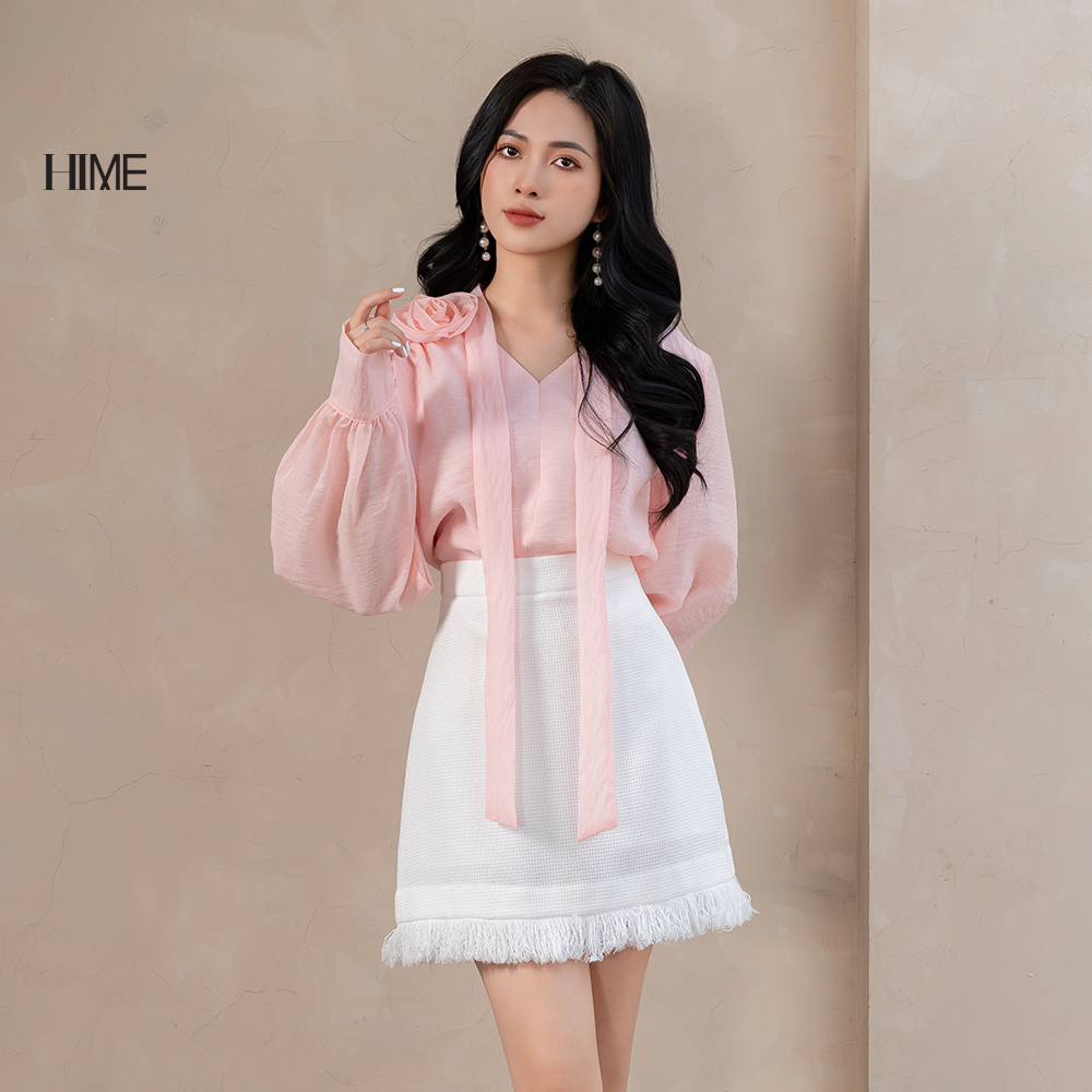 Áo sơ mi tay bồng HIME H295BF1A0323