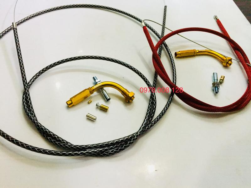 Đầu ga dây ga domino màu gắn cho xe máy