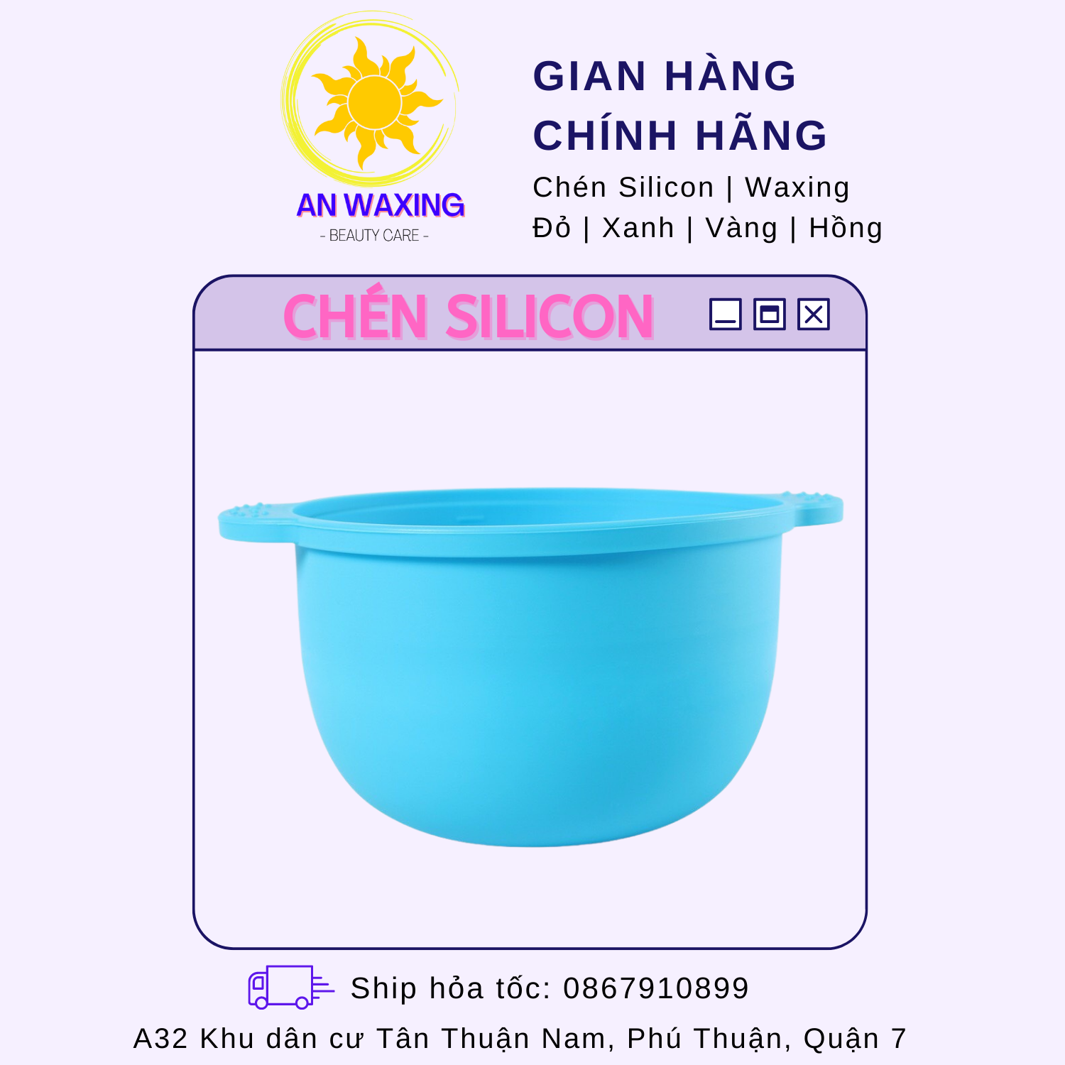 Chén nấu sáp wax lông silicon