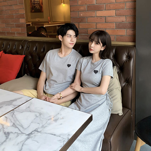 Đầm thun đôi phối dây rút eo