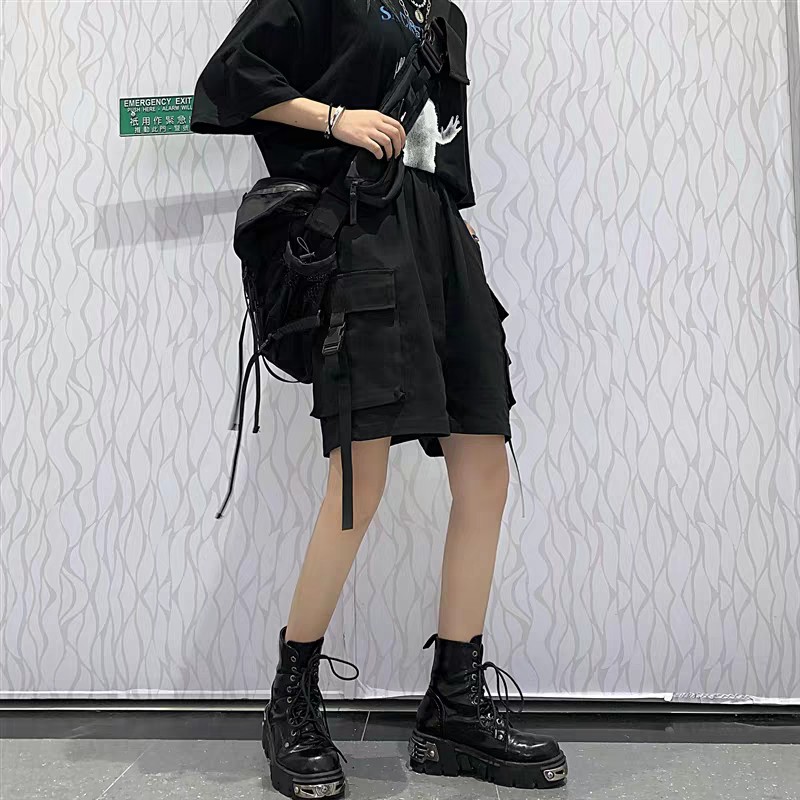 Quần Short Kaki Phối Khóa PACI SHORT Unisex