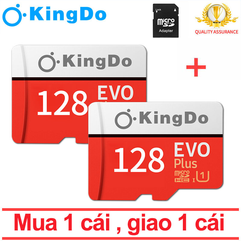 [Mua 1 tặng 1]Thẻ nhớ micro SD Kingdo Evo plus 128GB 95MB/s 4k video (new version)