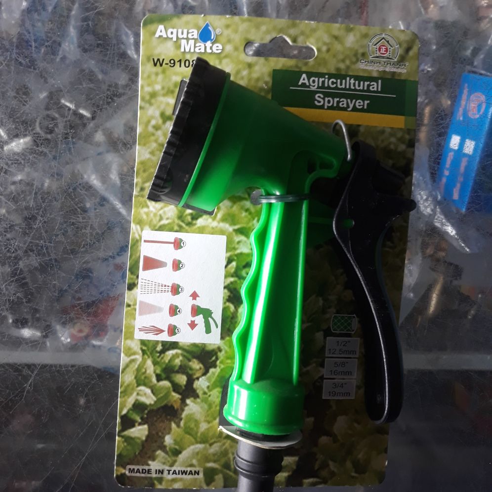 Vòi xịt nước 5 chế độ, rữa xe, tưới cây, tắm heo...