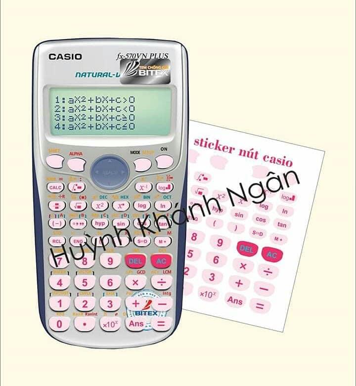 Sticker nút máy tính bỏ túi