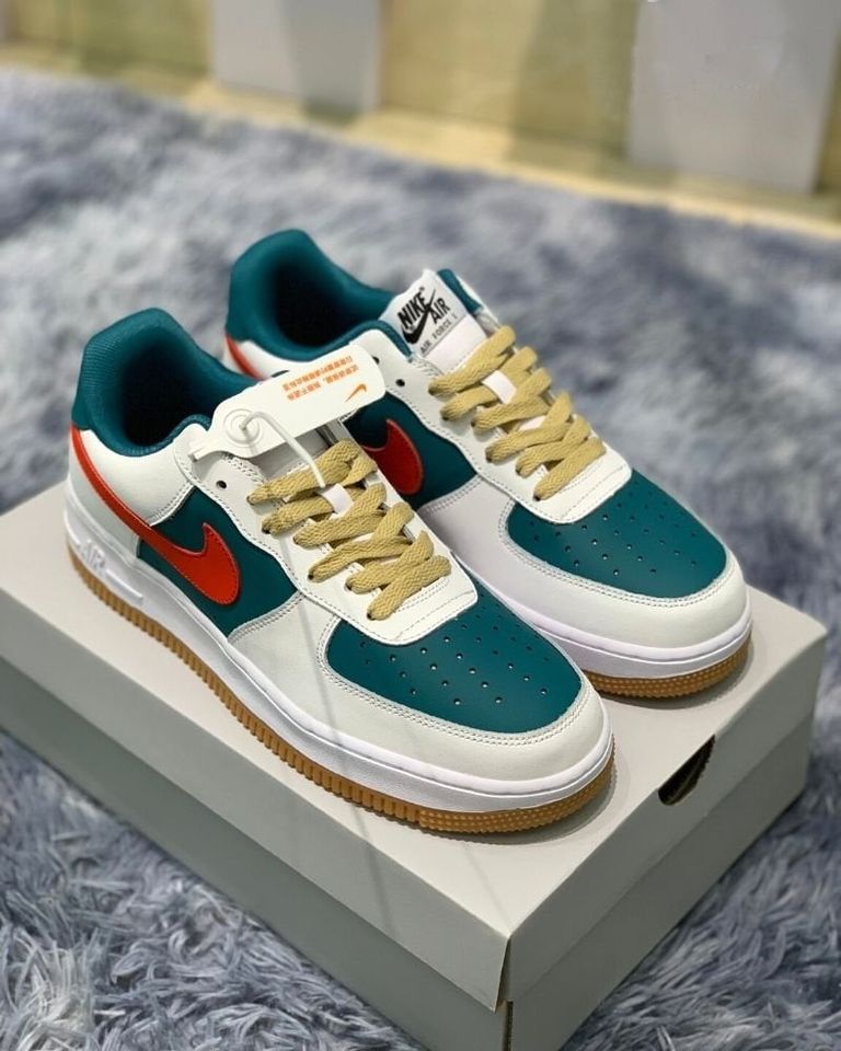 Full bill box 🎁 Giày AF1 GC xanh đỏ nam nữ