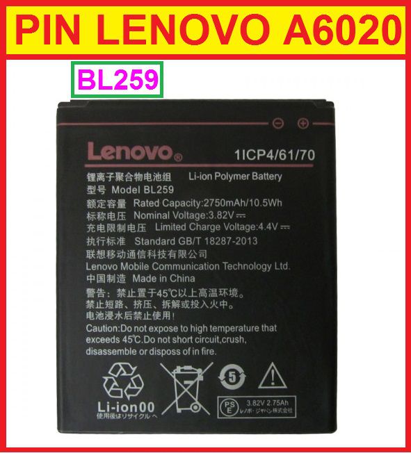Pin điện thoại Lenovo Vibe K5 Plus BL259