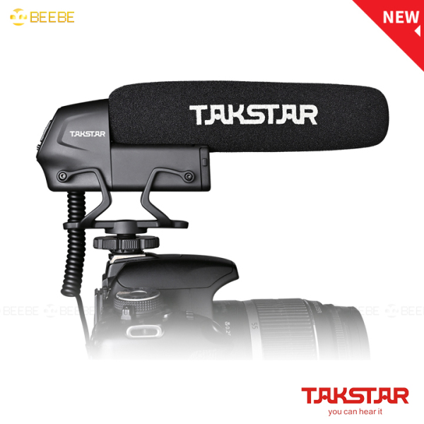 Takstar SGC-600 - Micro Shotgun Cho Máy Ảnh, Máy Quay, Chống Shock, Giảm Tiếng Ồn, Điều Khiển Âm Lượng
