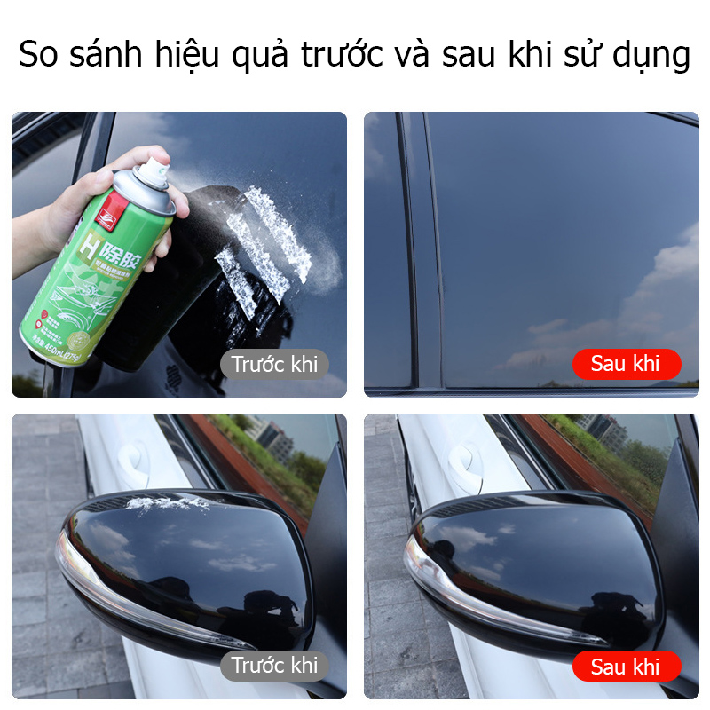 Chai Xịt Tẩy Băng Dính Nhanh Sạch Hiệu Quả HaoShun H-1003 Dung Tích 450ml