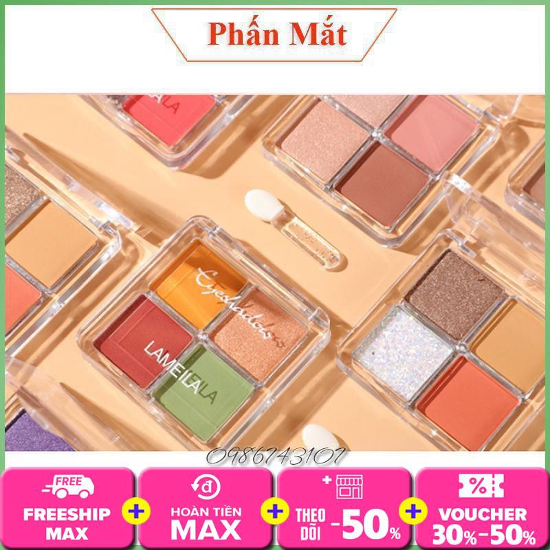 Bảng phấn mắt Lameila 4 ô màu