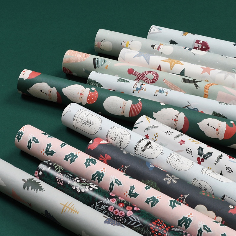 Giấy Gói Quà Giáng Sinh Mẫu 22 (Cỡ Giấy 52x75cm)