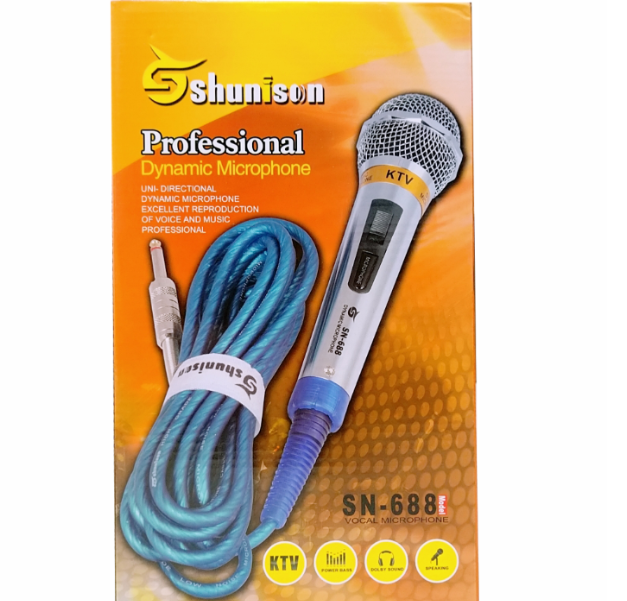 Micro chuyên nghiệp, micro karaoke shunison 688 mẫu mới 2023