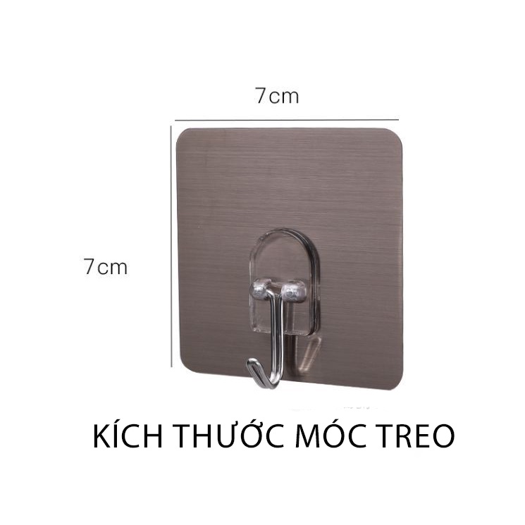 Móc treo đa năng dán tường siêu chắc (chịu lực đến 10kg mỗi móc) MKS012