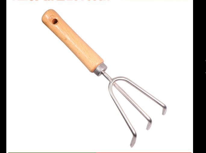 Large Stainless Steel Soil Rake Lv04
