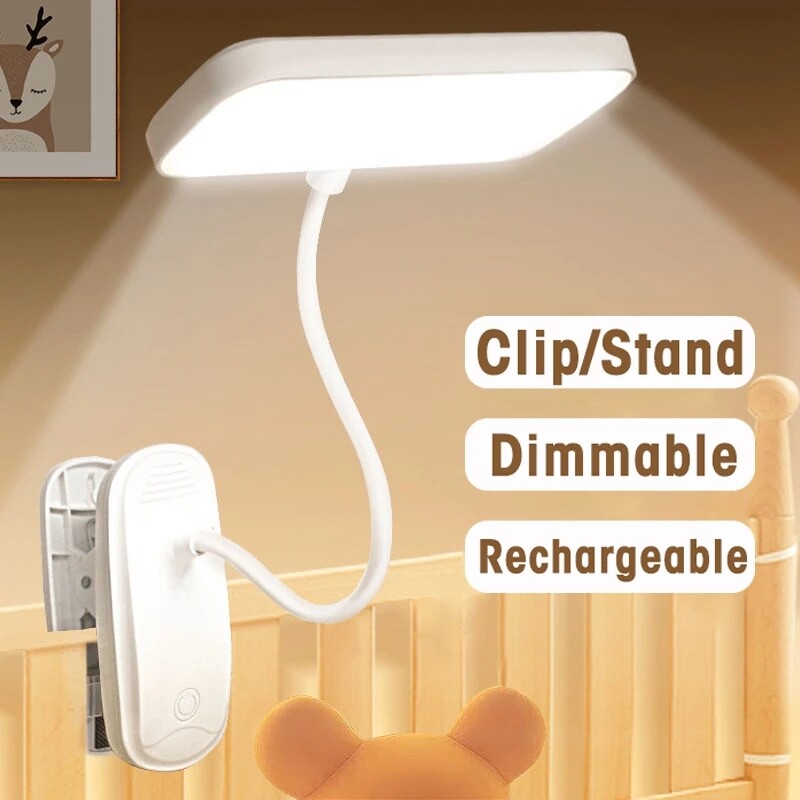 360 ° flexible clip table lamp led desk light USB charging bedside night light reading lamp