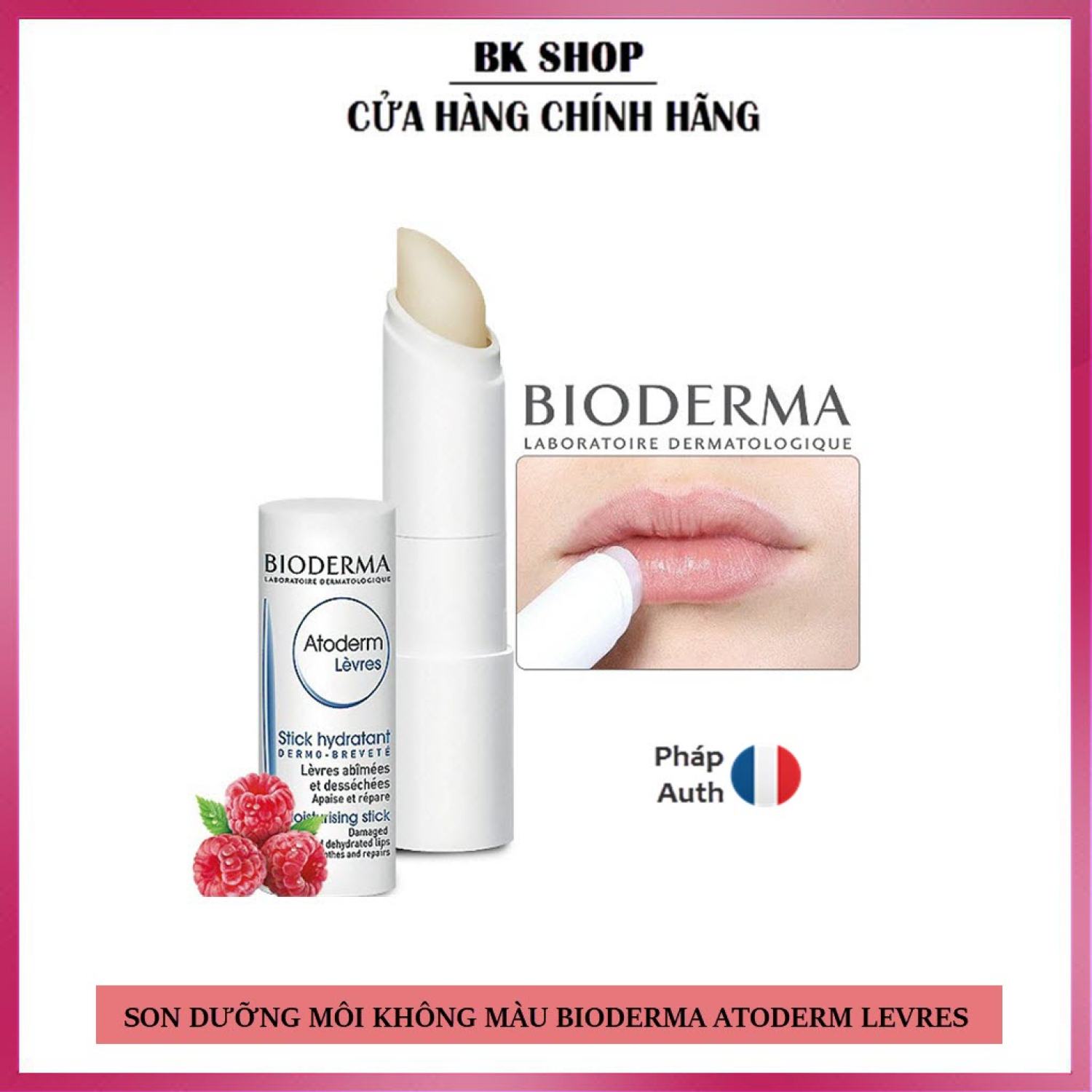 Son dưỡng môi Bioderma Atoderm Lèvres Stick Hydratant Moisturising