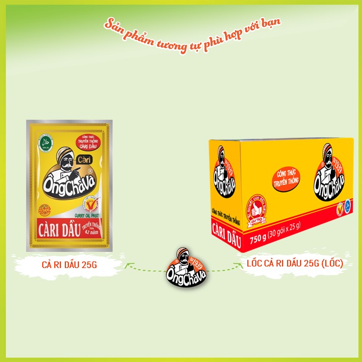 Lốc 30 Gói Cà Ri Dầu Ông Chà Và 25g