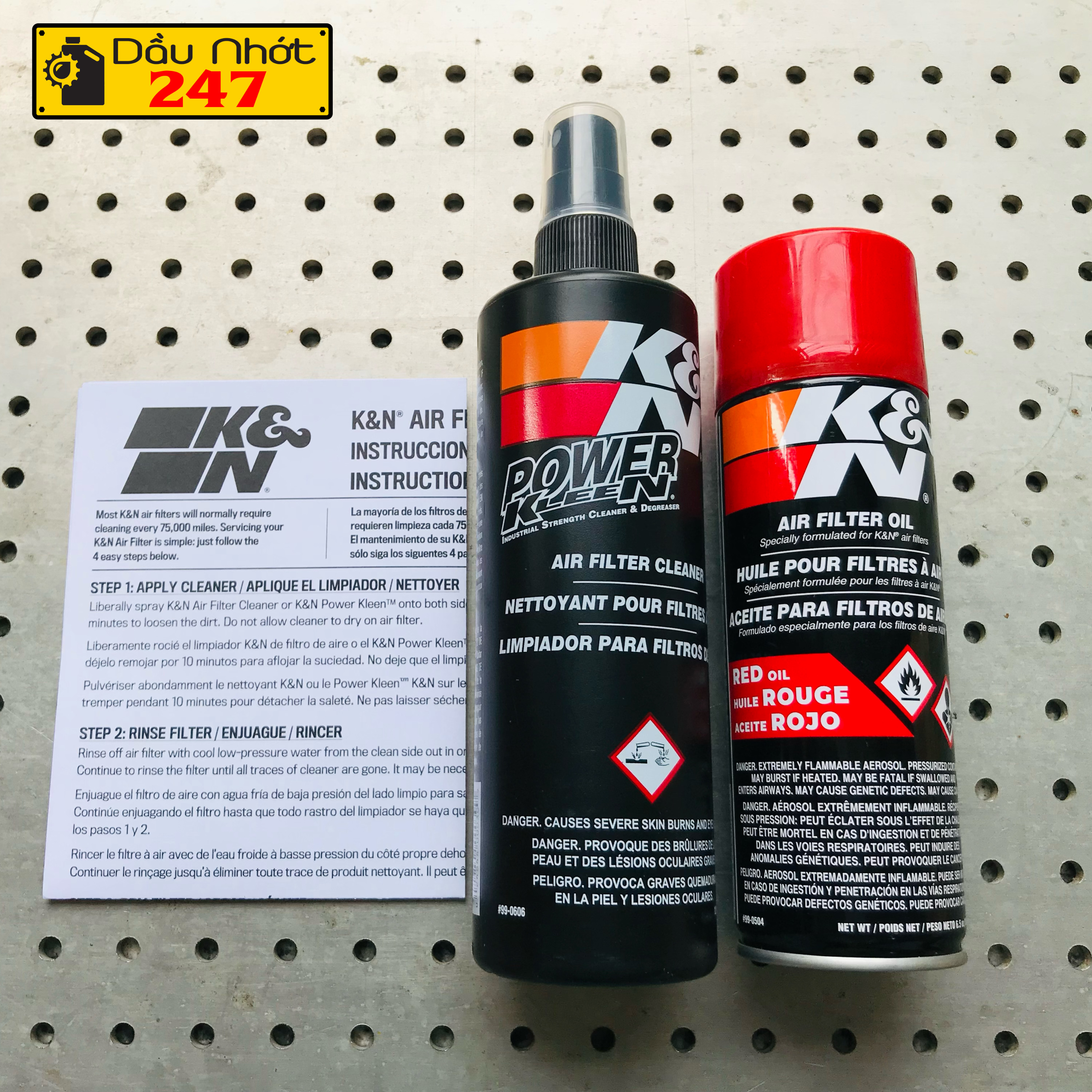 Bộ vệ sinh lọc gió KN K&N Air Filter Cleaning Kit
