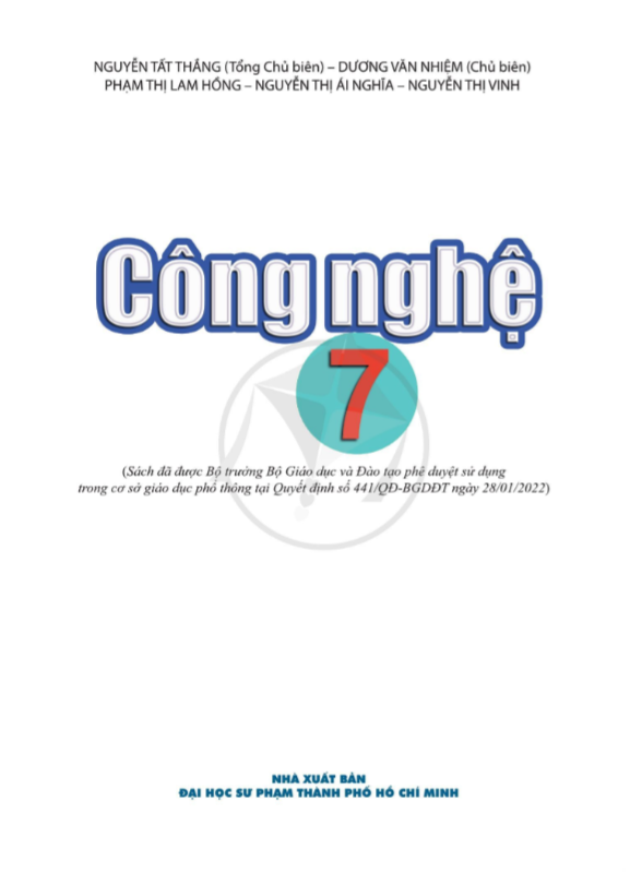 Công Nghệ Lớp 7 - Cánh Diều
