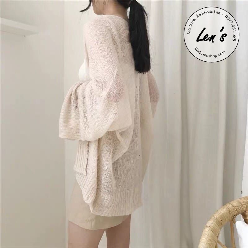 ÁO KHOÁC CARDIGAN MỎNG TAY RỘNG