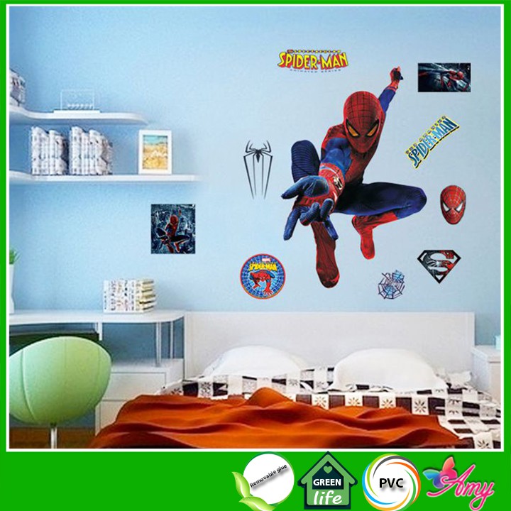 Decal dán tường người nhện - msp db049