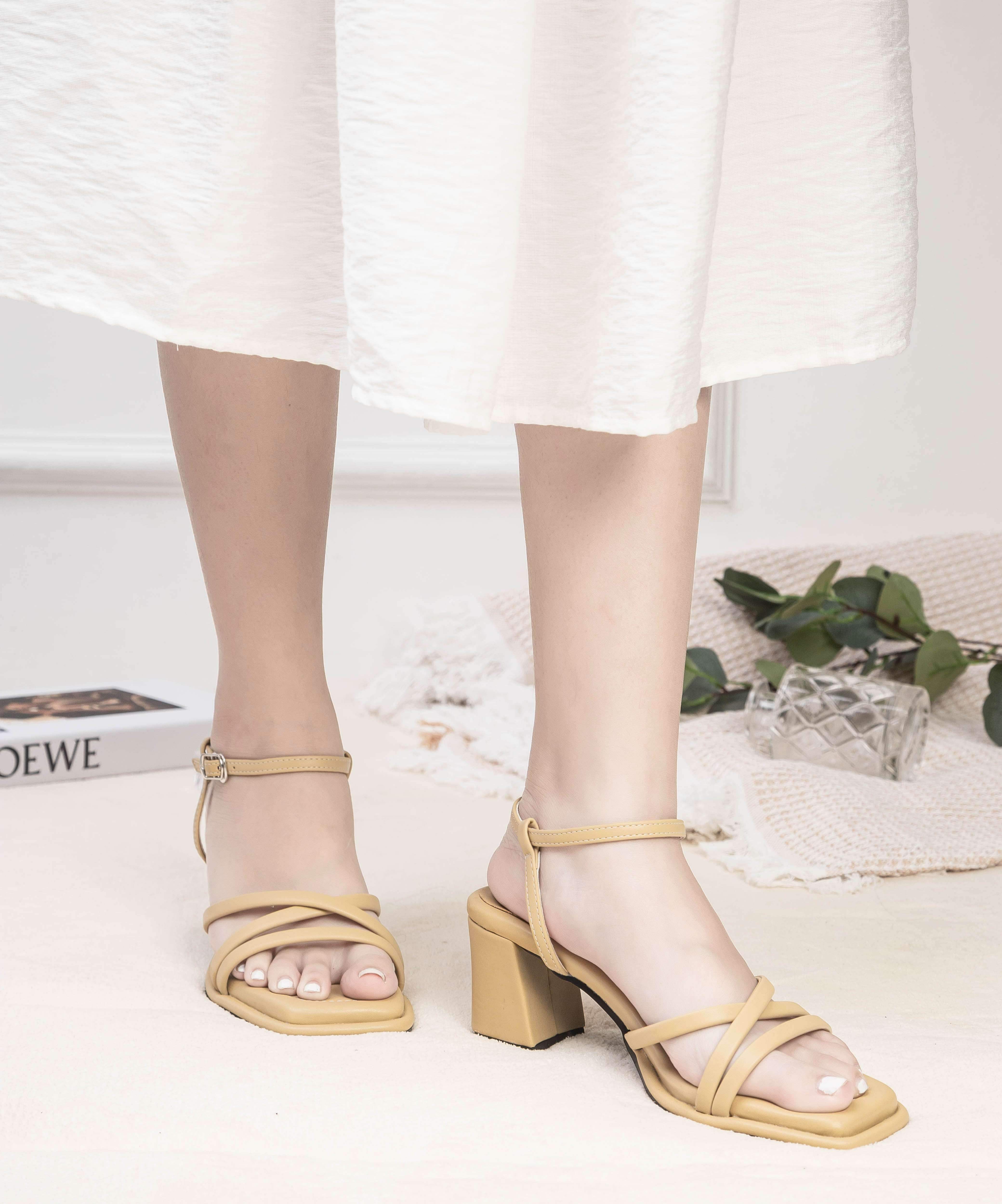 Giày Sandal Cao Gót 6cm Quai Mảnh Pixie H159