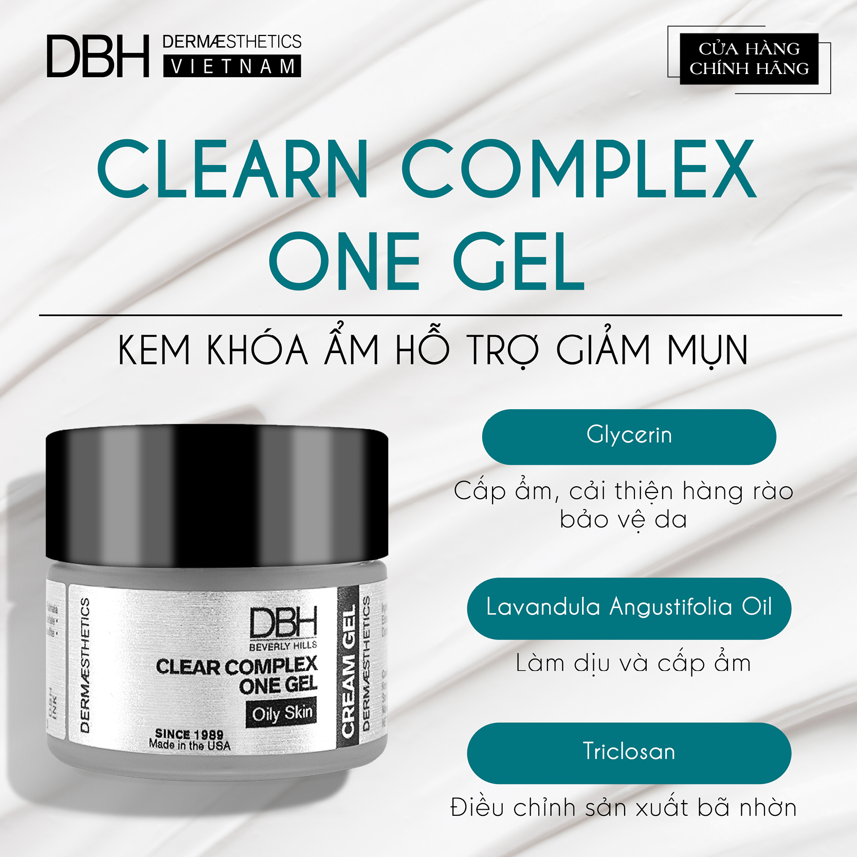 KEM DƯỠNG DA DÀNH CHO DA MỤN CLEAR COMPLEX ONE GEL 1.0 OZ