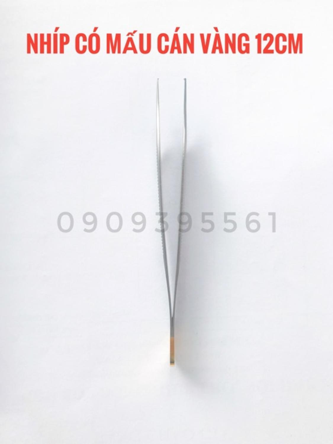 NHÍP ADSON CÓ MẤU CÁN VÀNG 12CM PHẪU THUẬT