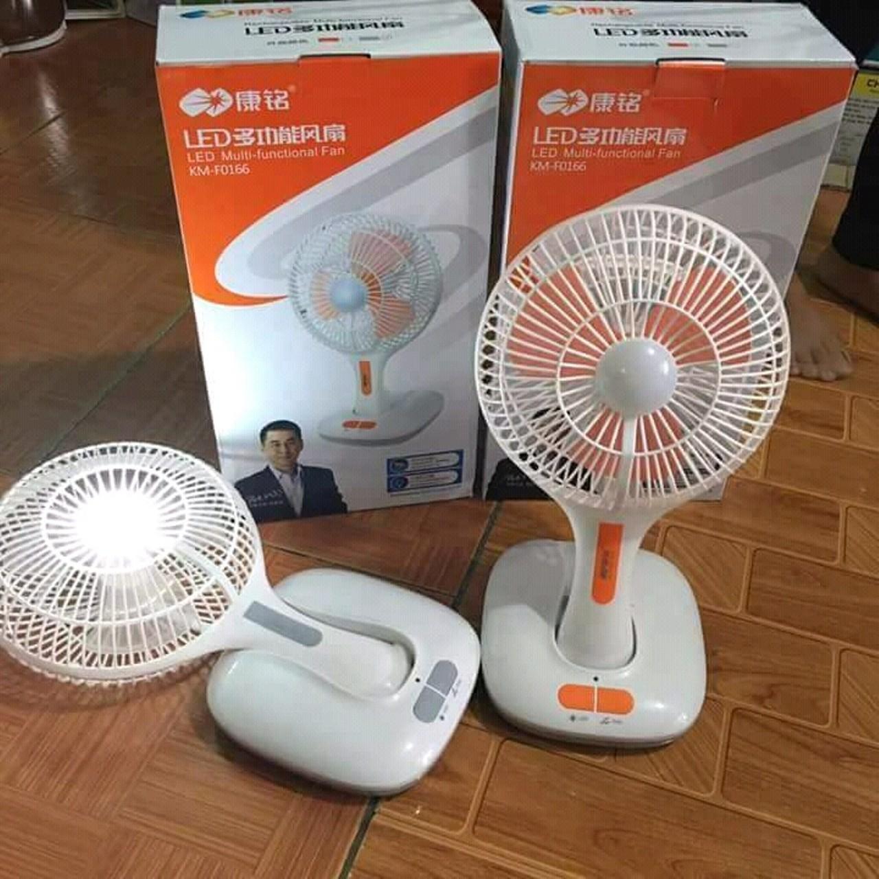 QUẠT GẬP TÍCH ĐIỆN ÔNG TÂY CÓ ĐÈN LED
