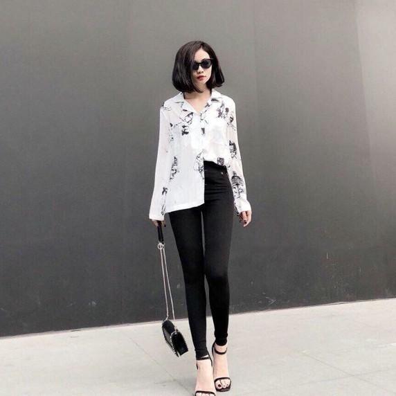 Quần Legging Hộp Vàng G C