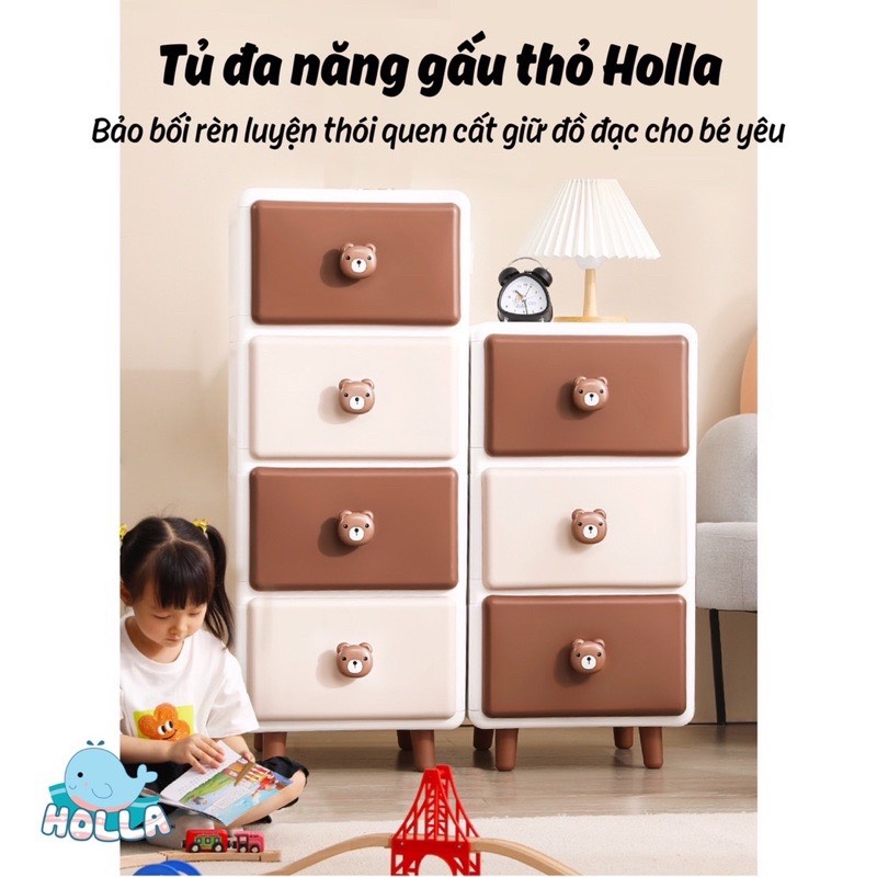 Tủ Đa Năng Gấu Thỏ Cao Cấp Holla