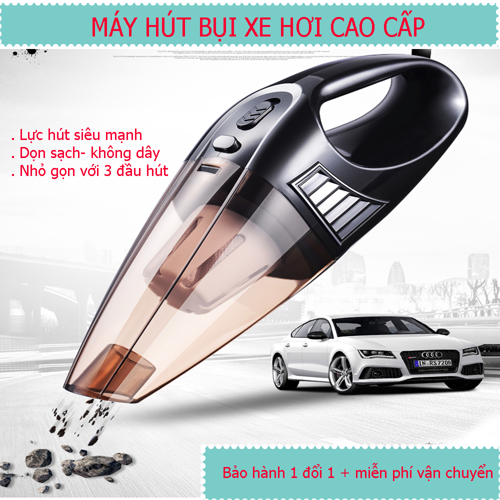 [Trả góp 0%]Máy Hút Bụi Ô Tô 4 Trong 1 Máy Hút Bụi Kiêm Bơm Lốp Ô Tô Thiết Kế Tay Cầm Nhỏ Gọn Tiện Lợi Với Lực Hút Mạnh Mẽ Kết Hợp Với 3 Đầu Hút Giup Máy Hoạt động Hiệu Qủa Trong mọi Không Gian Bảo Hành 1 đổi 1 Giảm Sốc Trong Hôm nay Mua Ngay!